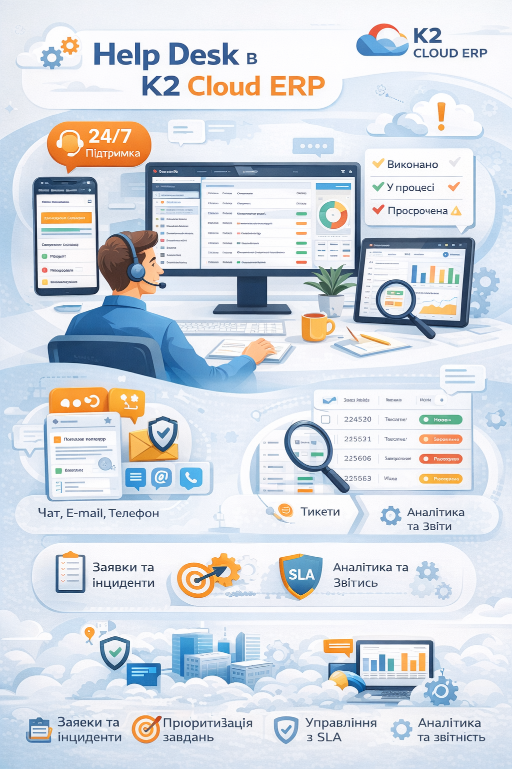 Help Desk в K2 ERP: проблема, ціна бездіяльності та рішення K2 ERP: Help Desk в K2 ERP