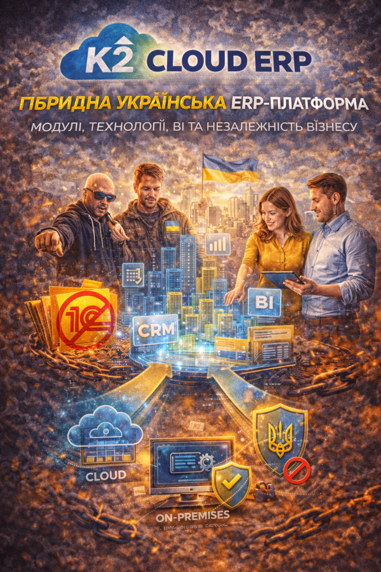 K2 ERP: проблема, ціна бездіяльності та рішення K2 ERP: K2 ERP — гібридна українська ERP-інструм