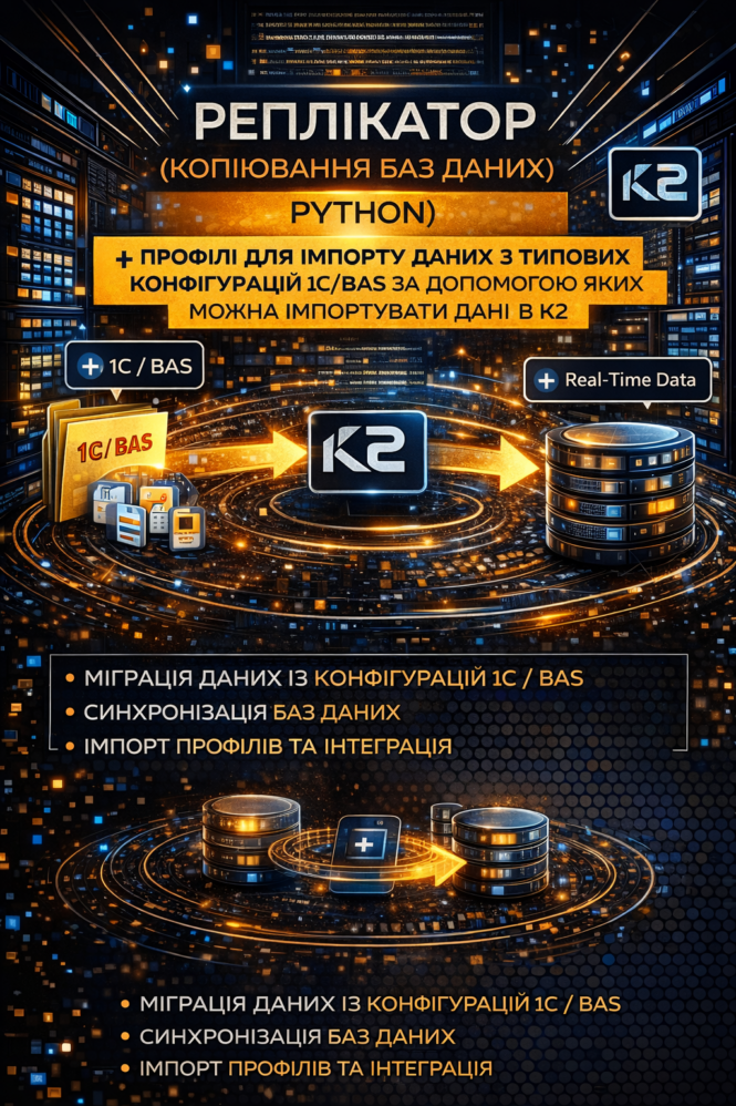 Реплікатор: проблема, ціна бездіяльності та рішення K2 ERP: Реплікатор 1 Реплікатор