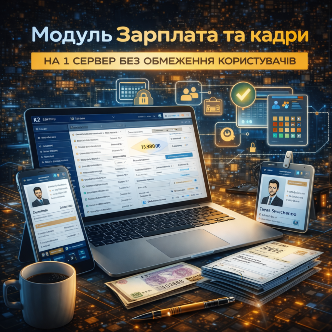 Зарплата та кадри: проблема, ціна бездіяльності та рішення K2 ERP: Зарплата та кадри 1 Зарплата та кадри