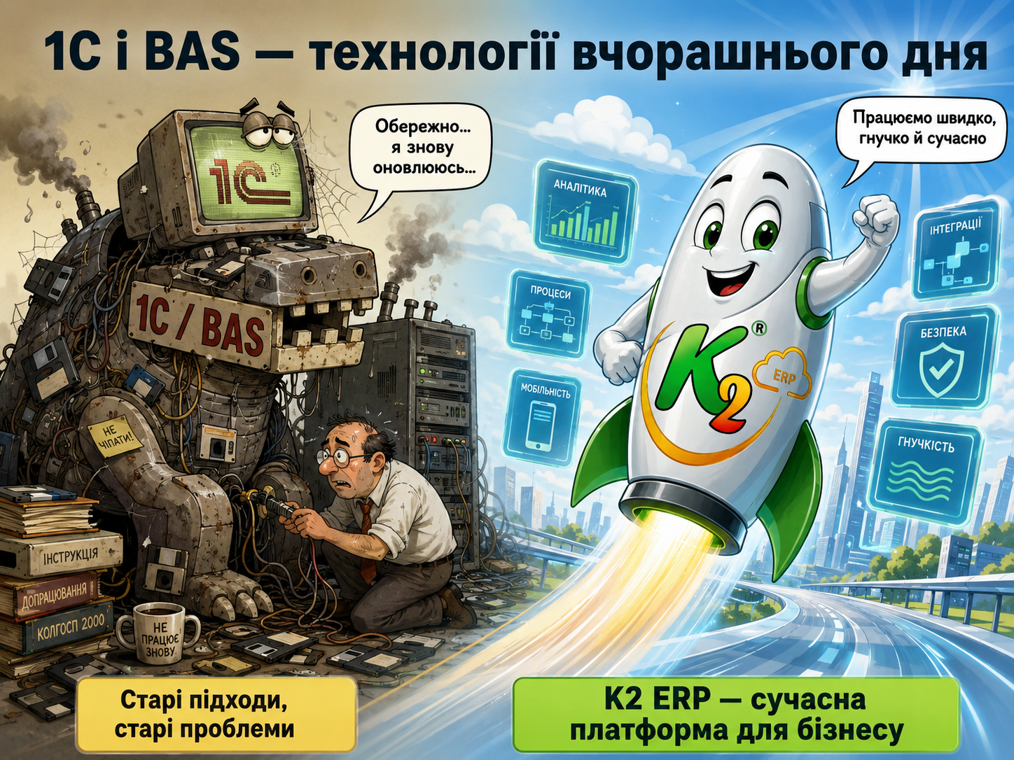 1C технологія вчорашнього