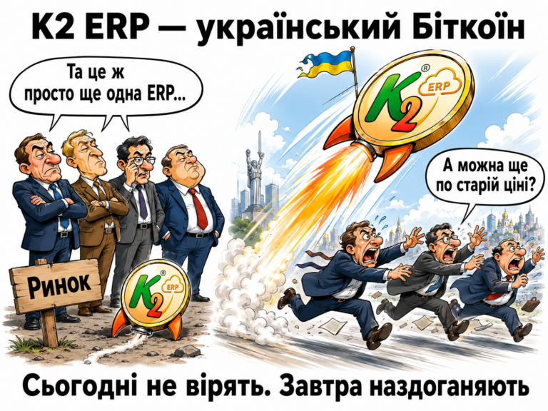 K2 ERP як український Біткоїн: проблема, ціна бездіяльності та рішення K2 ERP: K2 ERP як український Біткоїн